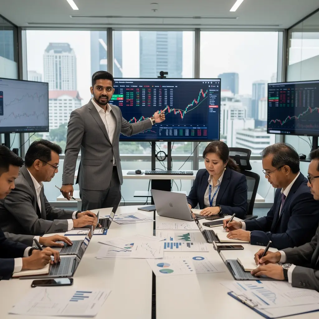 Professional business solutions illustration